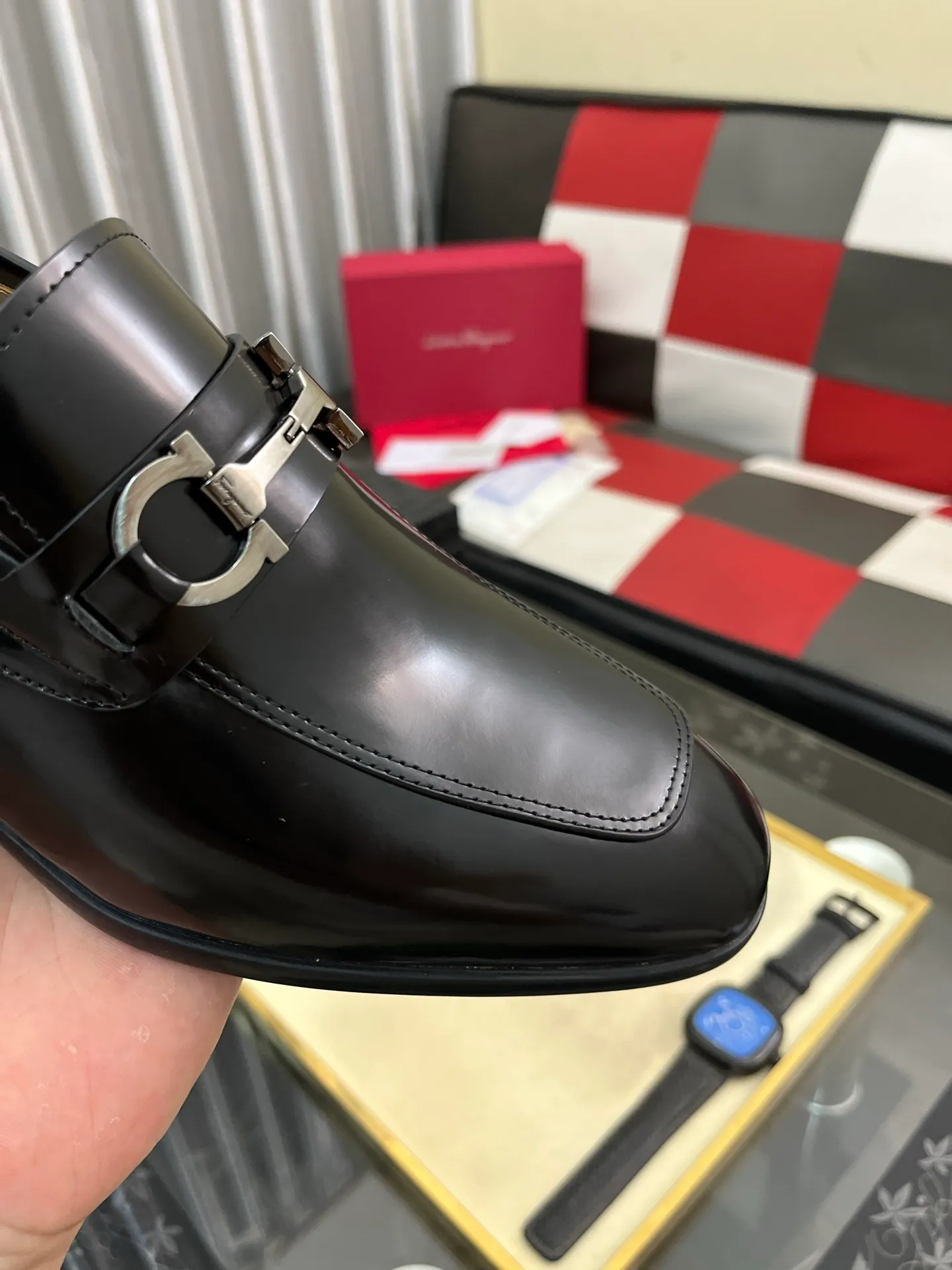 Men's shoes 💰600⌚️⌚️[Salvatore Ferragamo] Ferragamo business leather shoes, 1:1 top purchasing quality, imported selected original calfskin for the uppers, imported original soft water-dyed cowhide for the inner feet, imported original customized Italian handmade lightweight foam outsole, size: 39-44 5️⃣ options available
